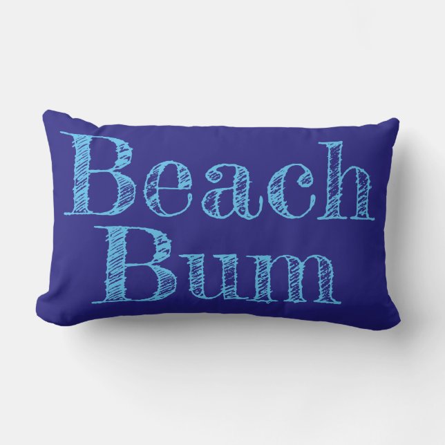 Coussin Rectangle jolie plage nautique BUM | (Recto)