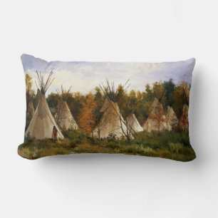 Coussin Rectangle Joseph Henry Sharp Le Camp D'Été