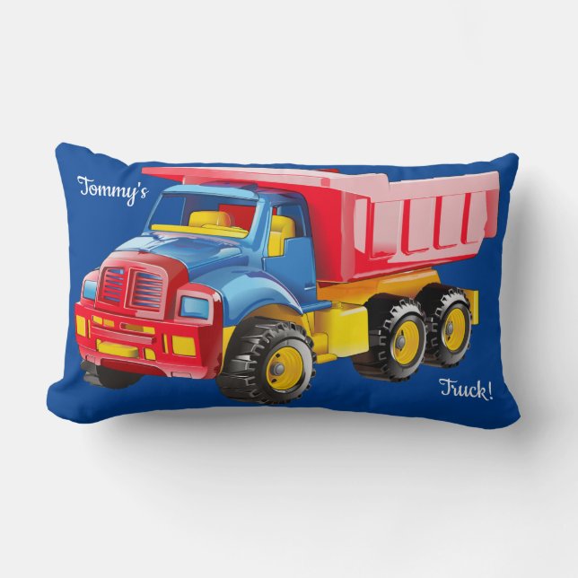 Coussin Rectangle Jouet de camion de vidange (Recto)