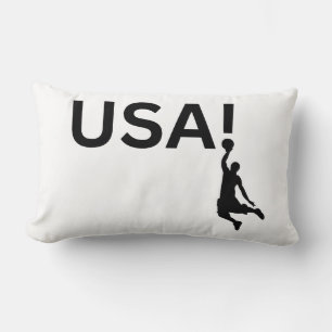 Coussin Rectangle Joueur de basket-ball américain