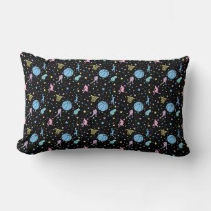 Coussin Rectangle Joueuses de basket-ball - Motif d'étoiles