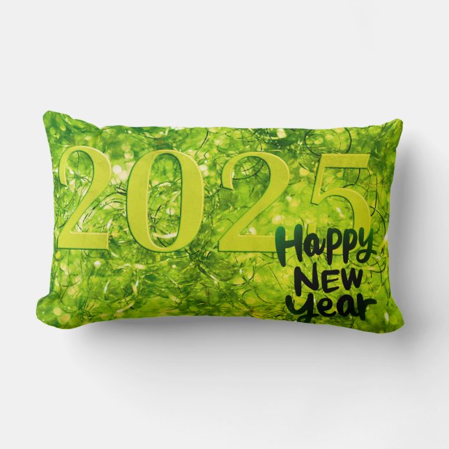 Coussin Rectangle Jour de l'An 2025 (Recto)