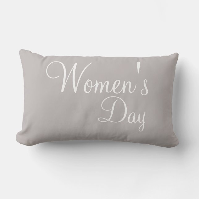 Coussin Rectangle Journée internationale des femmes moderne mignonne (Recto)