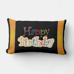 Coussin Rectangle Joyeux anniversaire
