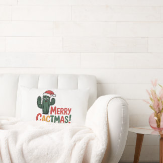 Coussin Rectangle Joyeux Cactus Noël