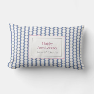 Coussin Rectangle Joyeux Mariage Anniversaire cordes de la marine pe