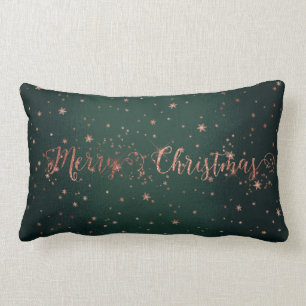 Coussin Rectangle Joyeux Noël de Gol de vert rose rose de région