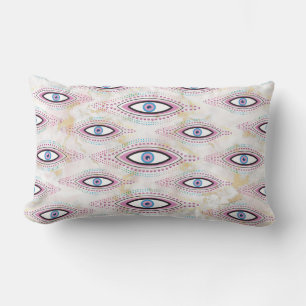 Coussin Rectangle Joyeux Oeil du mal Art coloré