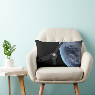 Coussin Rectangle Juno Spacecraft Pendant Son Vol Sur Terre