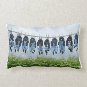 Coussin Rectangle Juste accrochant autour du carreau