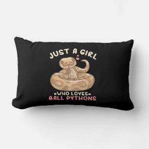 Coussin Rectangle Juste Une Fille Qui Aime Ball Python
