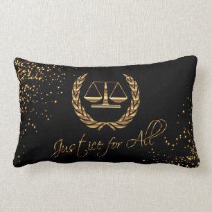 Coussin Rectangle Justice pour entièrement la conception d'avocat
