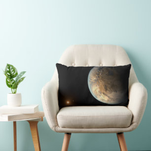 Coussin Rectangle Kepler-186f Orbitant Une Étoile Éloignée.