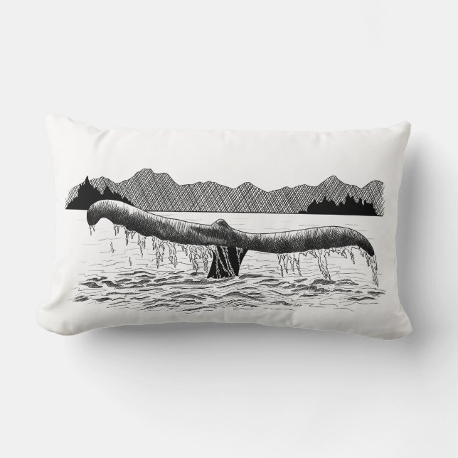 Coussin Rectangle La baleine (Recto)