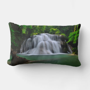 Coussin Rectangle La cascade d'Erawan Kanchanaburi, Thaïlande
