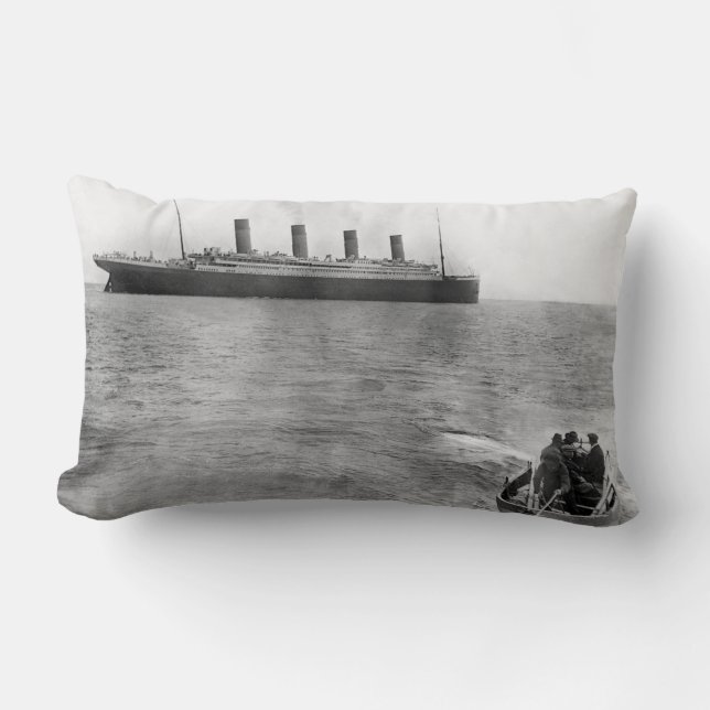 Coussin Rectangle La dernière photo du Titanic (Recto)