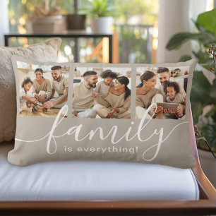 Coussin Rectangle La famille est tout 3 Collage photo
