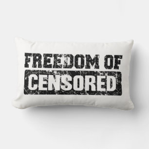Coussin Rectangle La liberté d'expression peut-être pas exactement
