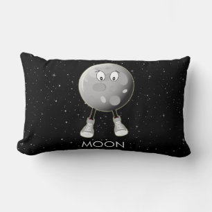 Coussin Rectangle La Lune et les étoiles dans l'espace