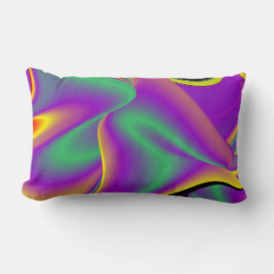 Coussin Rectangle La magie des couleurs Abstrait Rainbowart 3D