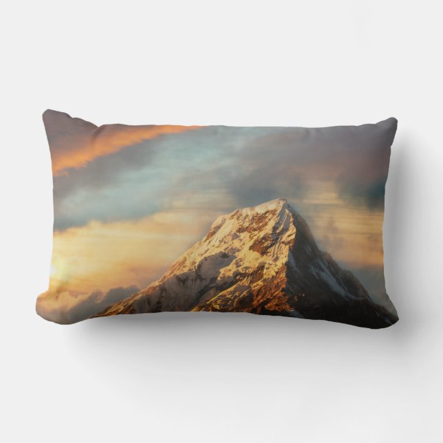 Coussin Rectangle La montagne majestueuse (Recto)
