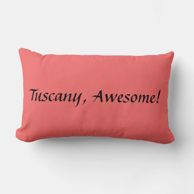 Coussin Rectangle La Toscane, impressionnante ! Carreau de citation (Recto)