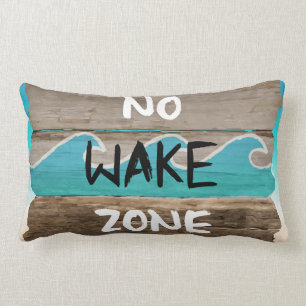 COUSSIN RECTANGLE LA VIE EST UNE PLAGE : AUCUNE ZONE DE SILLAGE