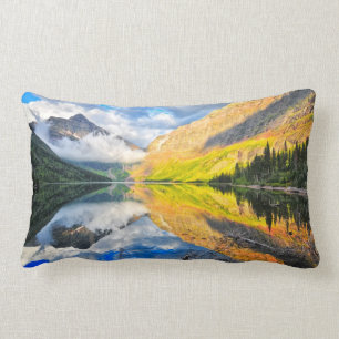 Coussin Rectangle Lac medicine du stimulant deux au lever de soleil