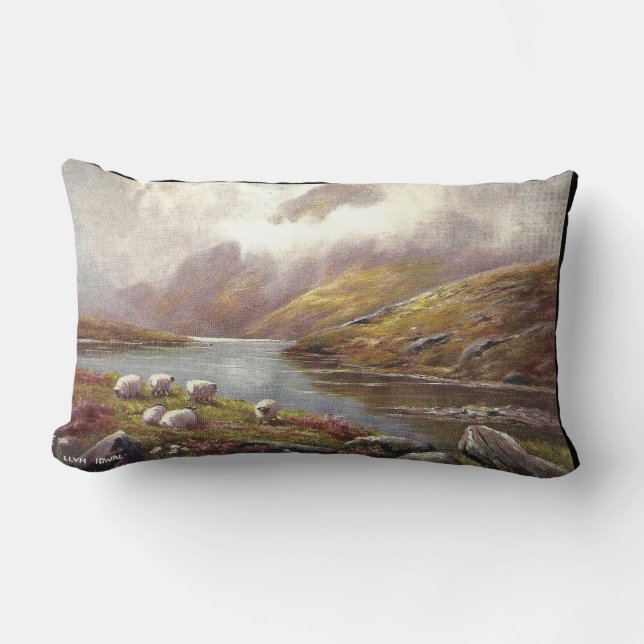 Coussin Rectangle Lac mountain de Gallois (Recto)