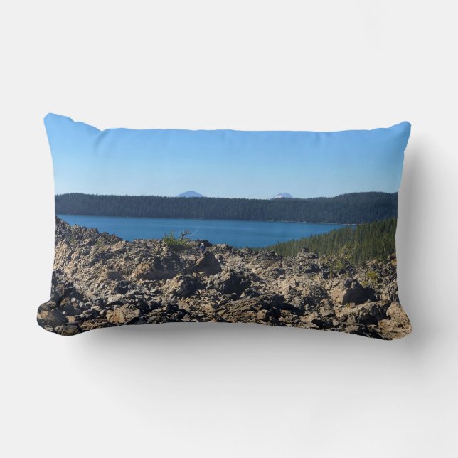 Coussin Rectangle Lac Paulina, OR (Recto)
