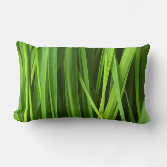 Coussin Rectangle Lames d'herbe (Recto)