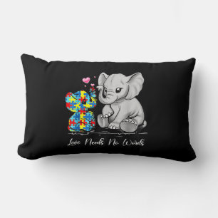 Coussin Rectangle L'Amour De sensibilisation sur l'autisme N'A Pas B