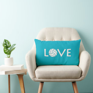 Coussin Rectangle L'amour du volleyball