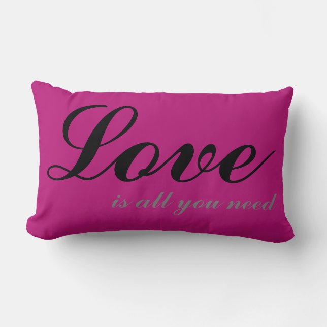 Coussin Rectangle L'amour est tout ce dont vous avez besoin Cushion  (Recto)