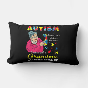 Coussin Rectangle L'autisme ne vient pas avec une grand-mère manuell