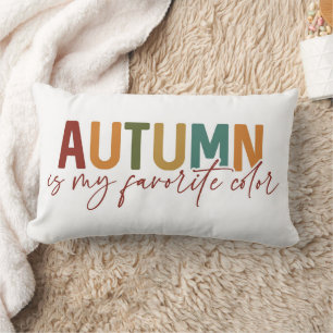 Coussin Rectangle L'automne est ma couleur préférée