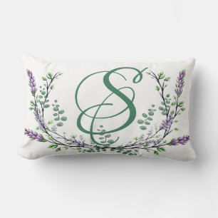 Coussin Rectangle Lavande et Eucalyptus