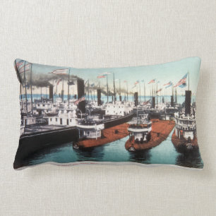 Coussin Rectangle Le blocus de Whalebacks chez Soo ferme à clef