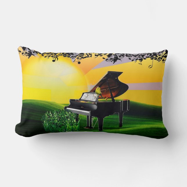 COUSSIN RECTANGLE LE CANAIRE DU LEVER ! (Recto)