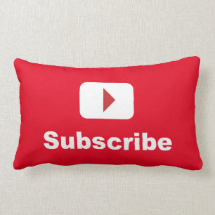 Coussin Rectangle le canal de youtube souscrivent