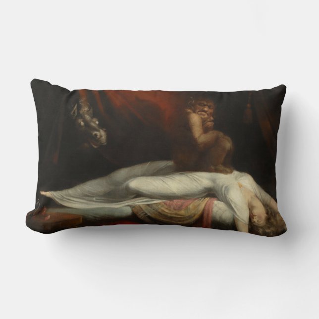 Coussin Rectangle Le cauchemar (par Henry Fuseli) (Recto)