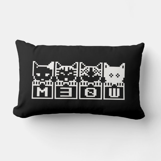 COUSSIN RECTANGLE LE CHATS M30W 8 BITS (Recto)