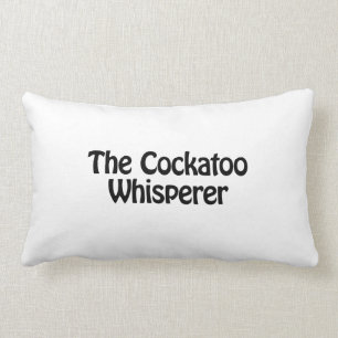Coussin Rectangle le chuchotement de cockatoo