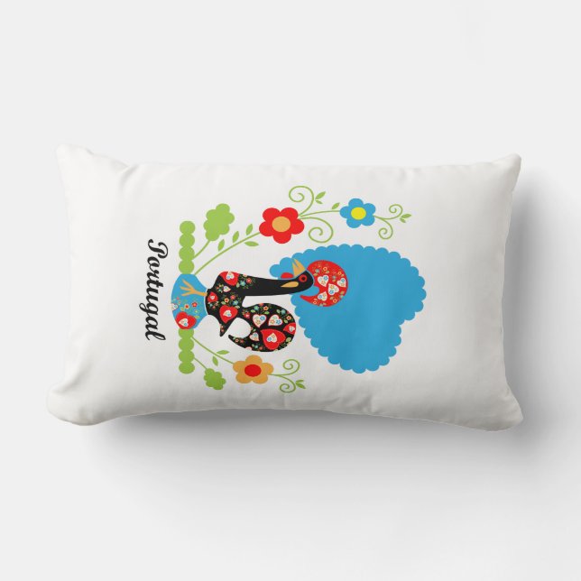 Coussin Rectangle Le coq portugais (Recto)