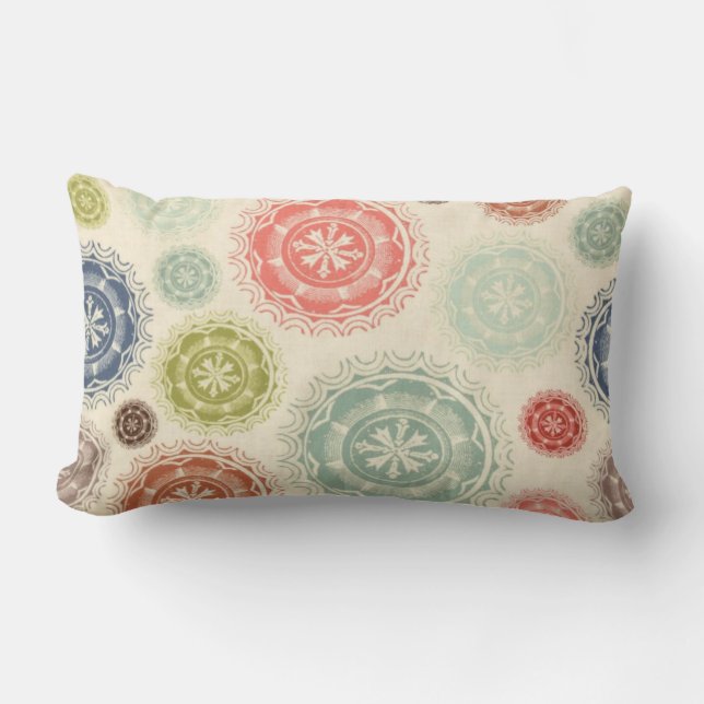 Coussin Rectangle Le cru de concepteur a imprimé le cadeau de Noël (Recto)