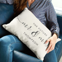 Le futur M. et Mme. Écriture calligraphique élégan