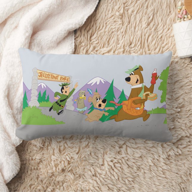 Coussin Rectangle Le grand panier de pique-nique de Yogi Bear (Couverture)
