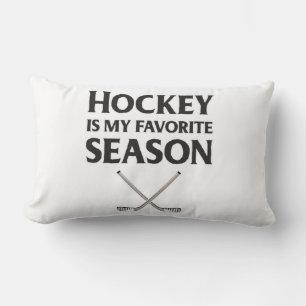 Coussin Rectangle Le hockey est ma saison préférée