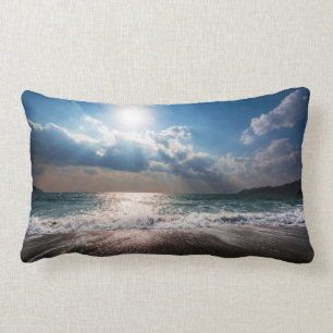 Coussin Rectangle Le jour passé à la plage