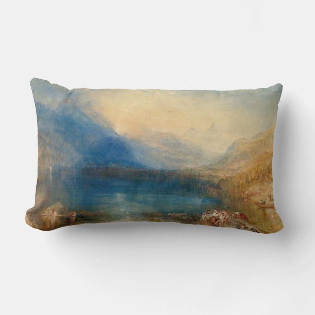 Coussin Rectangle Le lac de Zug Joseph Mallord William Turner (Recto)